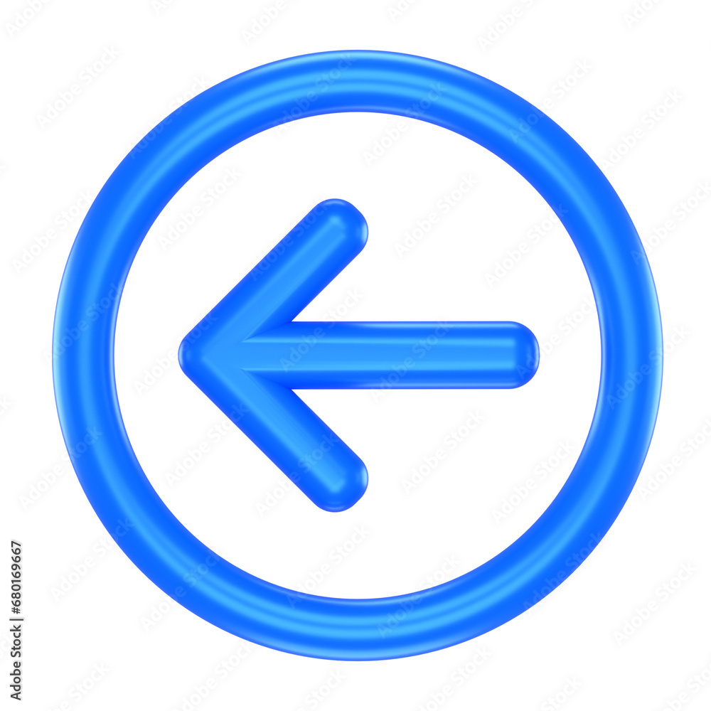 3D icon of a blue arrow 3D icon of a blue arrow