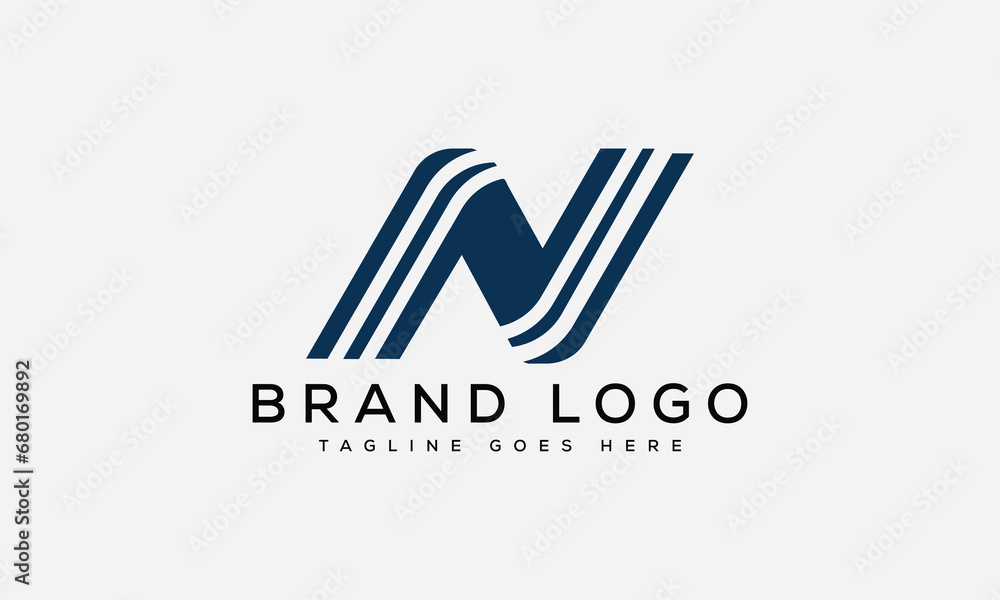 letter N logo design vector template design for brand. letter N logo design vector template design for brand.