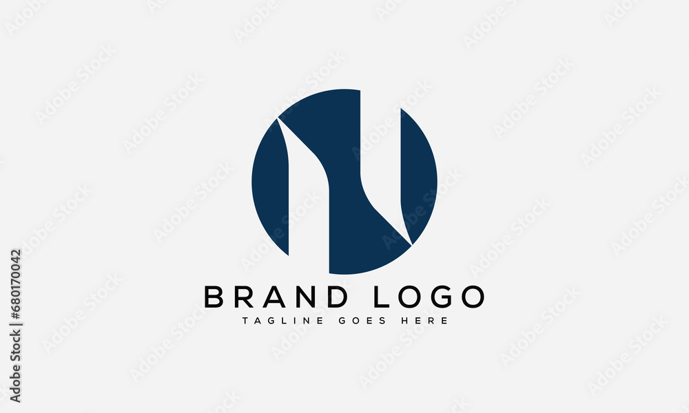 letter N logo design vector template design for brand.