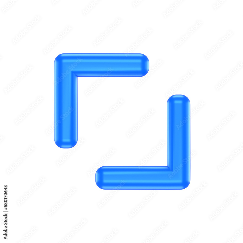 3D icon of a blue arrow 3D icon of a blue arrow