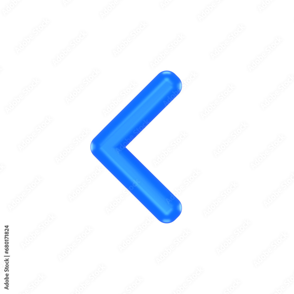 3D icon of a blue arrow 3D icon of a blue arrow
