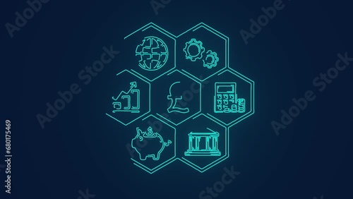 British pound sterling business finance background animation photo