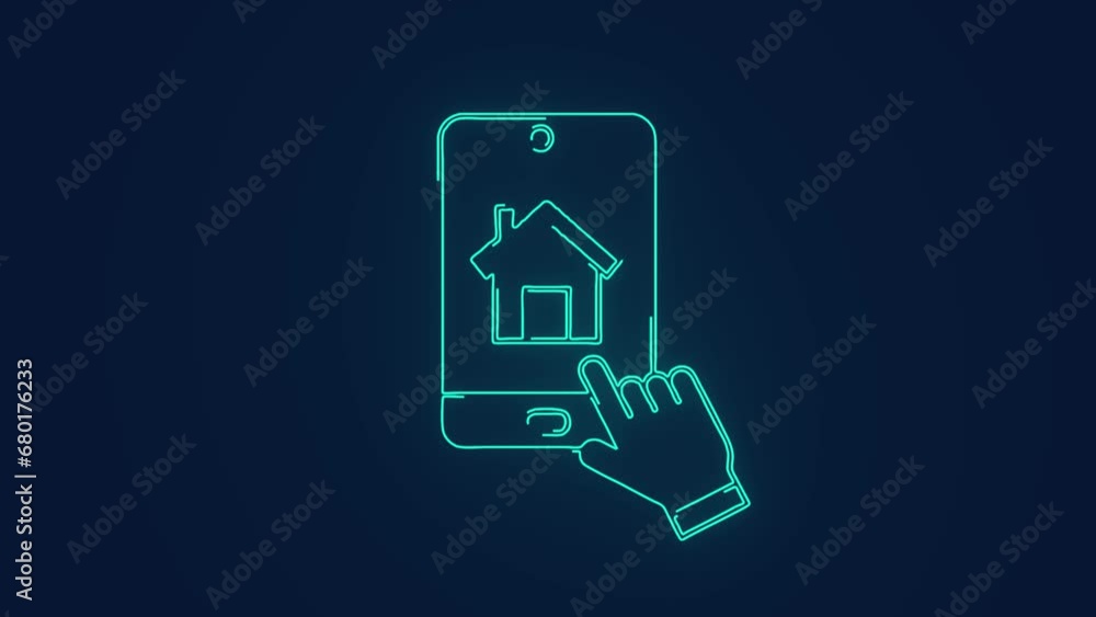 Real estate app for home buyer and tenants business animation Real estate app for home buyer and tenants business animation