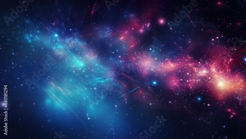 Colorful starry galaxy, suitable for space themes and imaginative backgrounds.