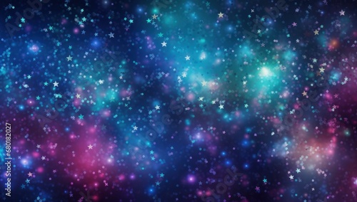 Abstract starry background with blue and pink hues, ideal for festive and celebratory designs. © StockWorld