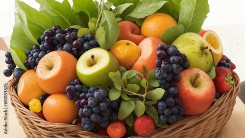 fresh fruits in basket