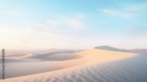 Minimalist Desert Landscape  Close-Up View