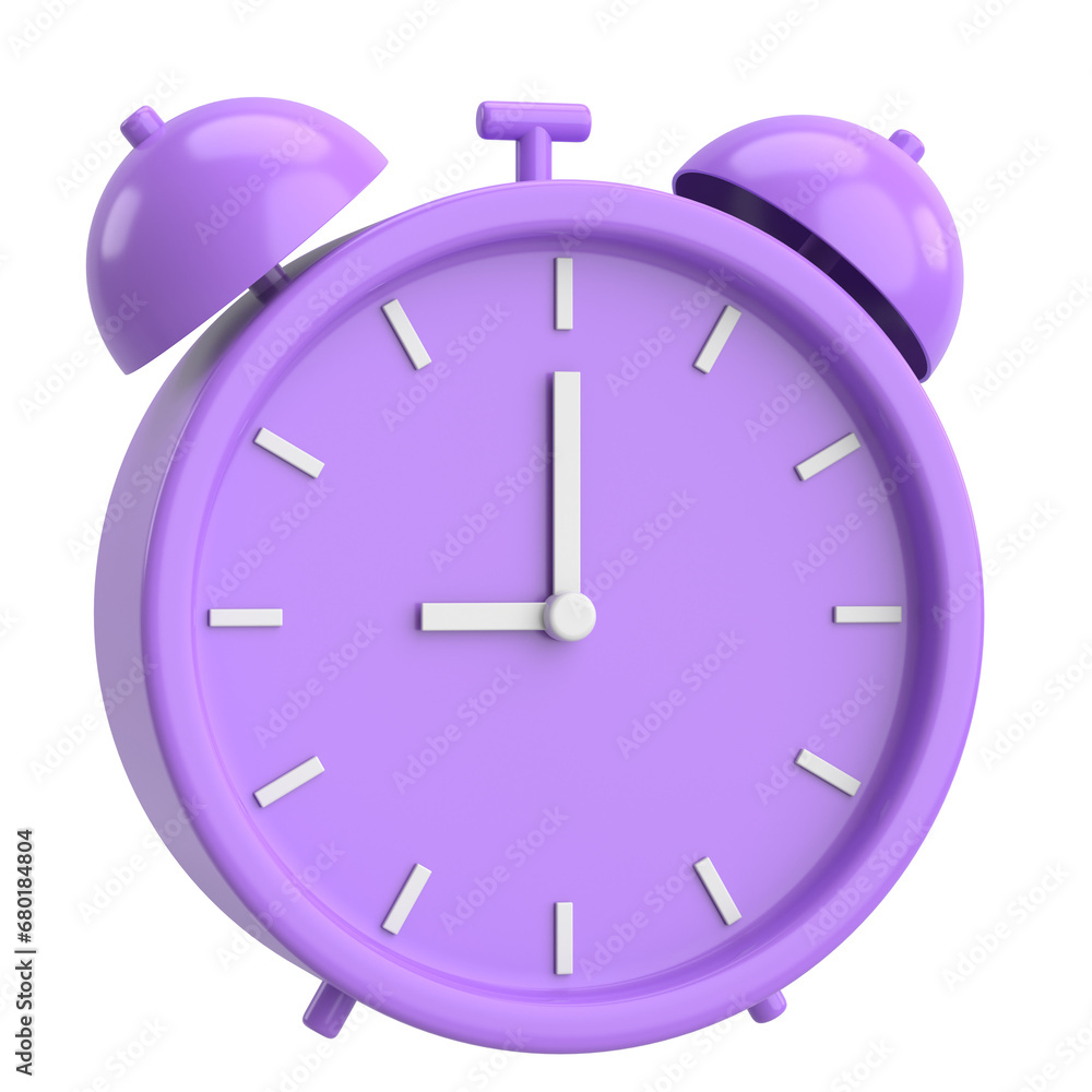 3D alarm clock. 3D illustration. 3D alarm clock. 3D illustration.