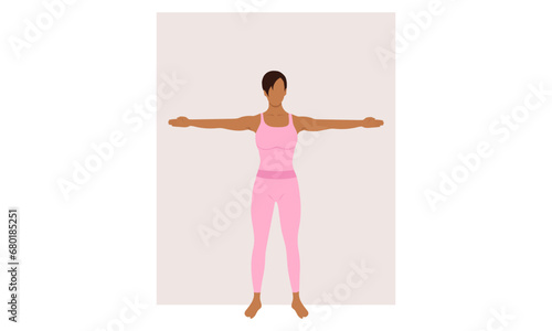 woman near the wall doing exercise