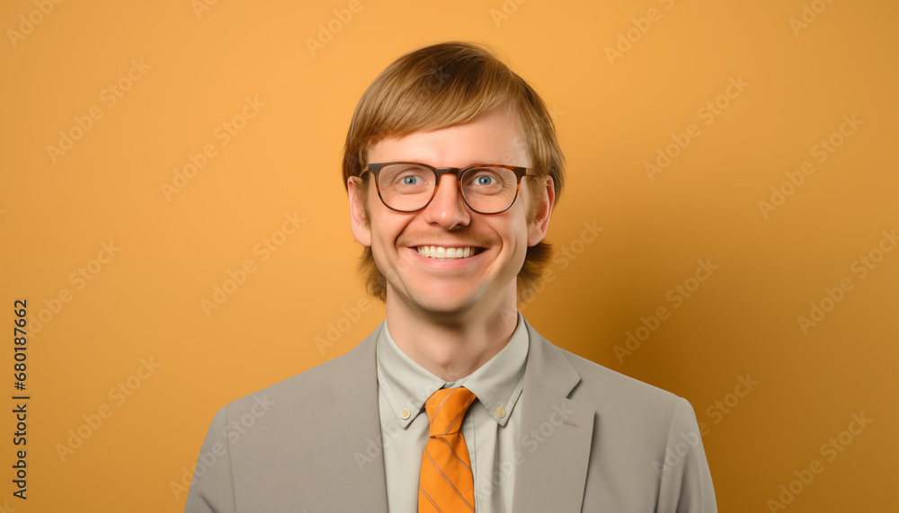 Cool Attitude Captured: Mature Men Sporting Mullets, Eyeglasses, and Beige Fashion in Retro Headshots Cool Attitude Captured: Mature Men Sporting Mullets, Eyeglasses, and Beige Fashion in Retro Headshots