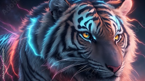 Wallpaper Mural portrait of a tiger Torontodigital.ca