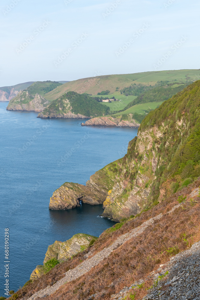 Landscape photo of the North Devon coastline Landscape photo of the North Devon coastline