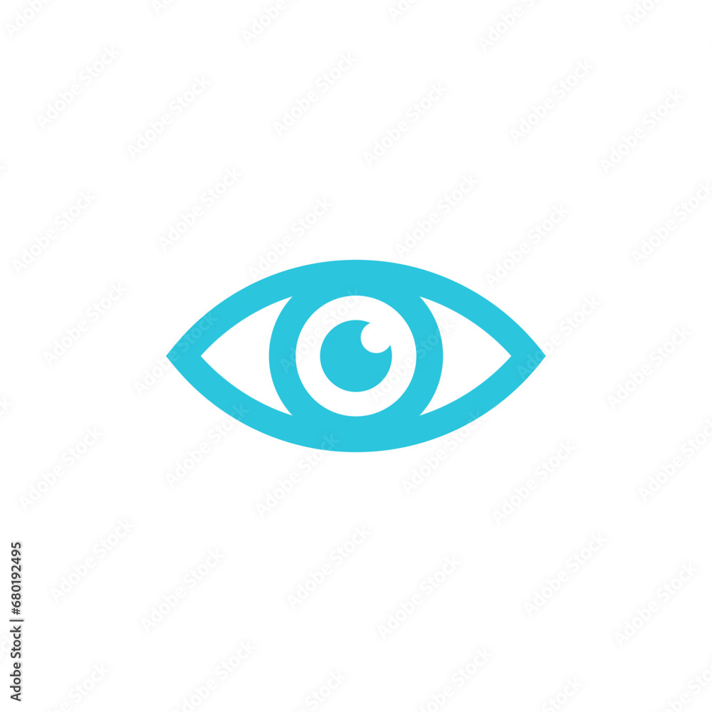Open Eye icon. From blue icon set. Open Eye icon. From blue icon set.