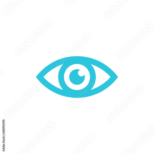 Open Eye icon. From blue icon set.