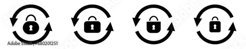 Forgot reset password icon. Change account password button.