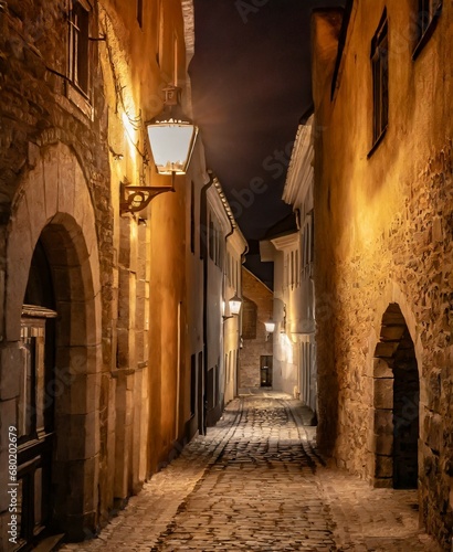 Narrow cobbled lantern streets