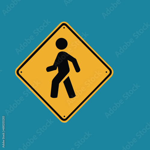 pedestrian crossing sign
