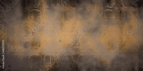 Gold vintage texture background, abstract carpet pattern. Background, wallpaper. photo