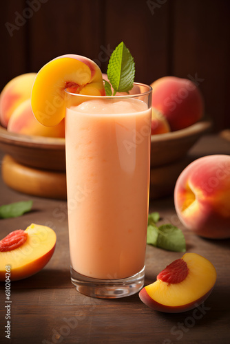 peach juice and fruit