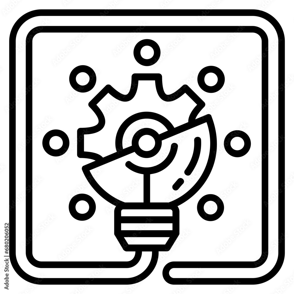 Innovation line icon illustration vector graphic Innovation line icon illustration vector graphic