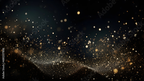 Sparkling glitter overlay on dark background