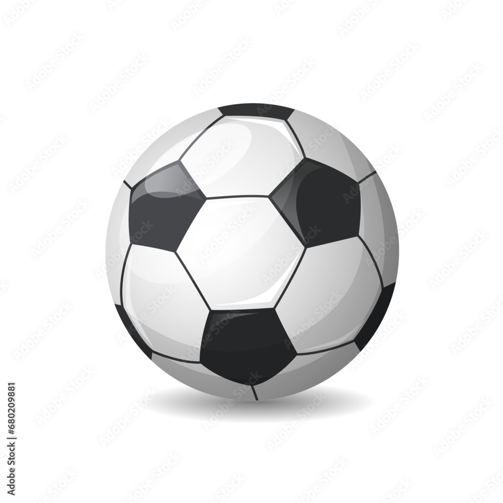 Fototapeta premium Soccer ball isolated on a white background