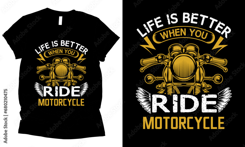Life is better when you ride motorcycle speed lover t-shirt design. Life is better when you ride motorcycle speed lover t-shirt design.
