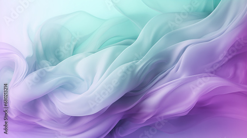 Soft billows of pink and blue smoke dance together in a delicate, fluid motion, creating a romantic and serene abstract backdrop