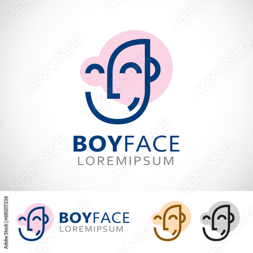 People Face Logo Design Template