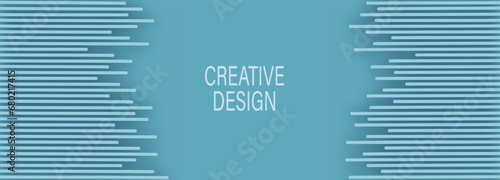 Abstract geometric patterns of parallel lines. Template for postcards, posters, covers, interior and creative design
