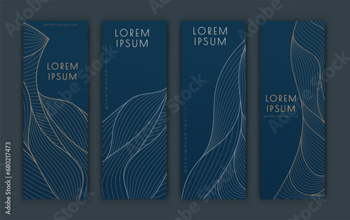 A pattern of wavy lines. Template for interior design, packaging, social networks. An idea for creative design