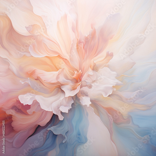 abstract ethereal art with intricate, dreamlike compositions, soft colors, and a sense of otherworldly tranquility created with Generative Ai © Andrii Yablonskyi