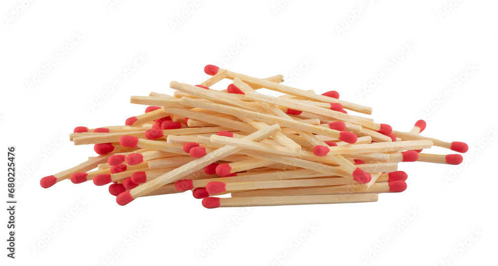 Matches isolated on white background with light shadow Matches isolated on white background with light shadow