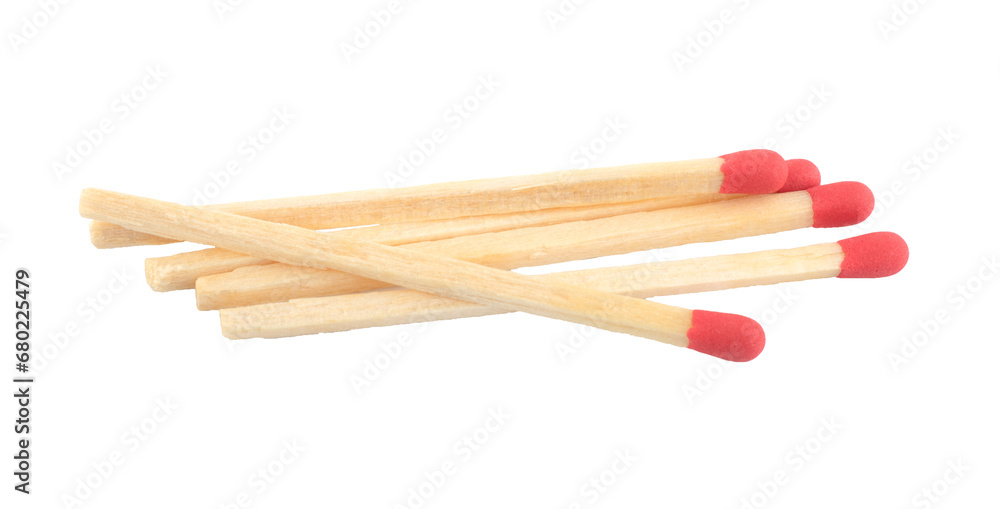 Matches isolated on white background with light shadow Matches isolated on white background with light shadow
