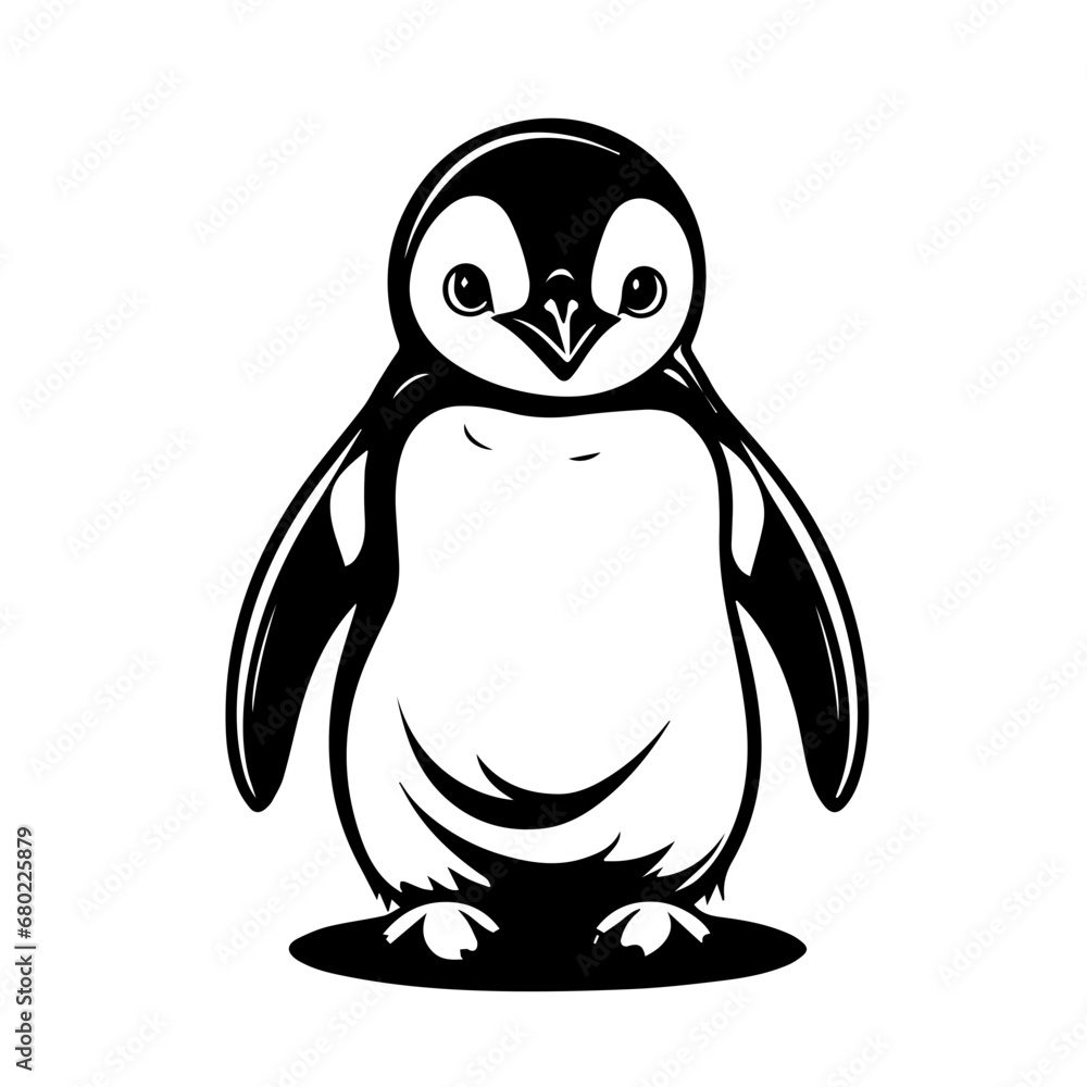 Cute Baby Penguin Vector Illustration Cute Baby Penguin Vector Illustration