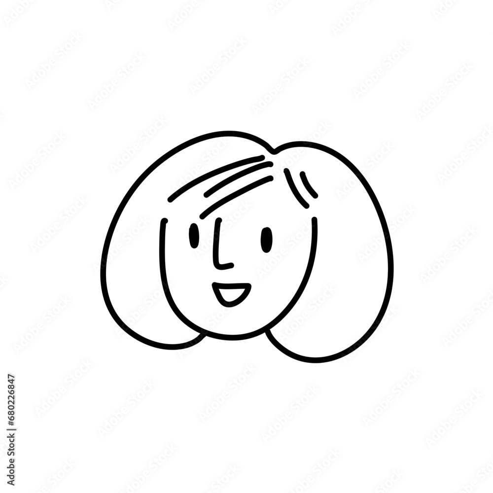 Fototapeta premium cute avatar icons for using as face icons or profile pictures in social network site