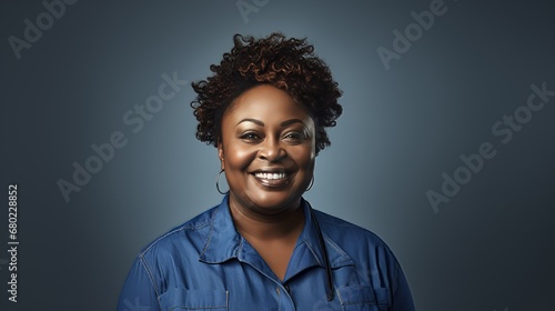 portrait afro american woman