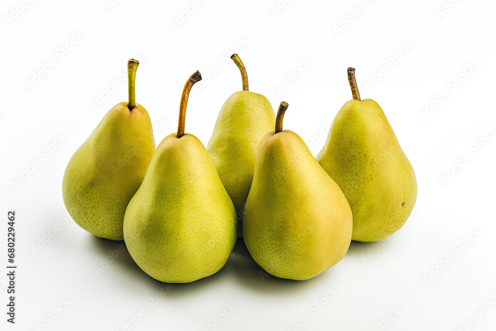 Pears on a white background Pears on a white background