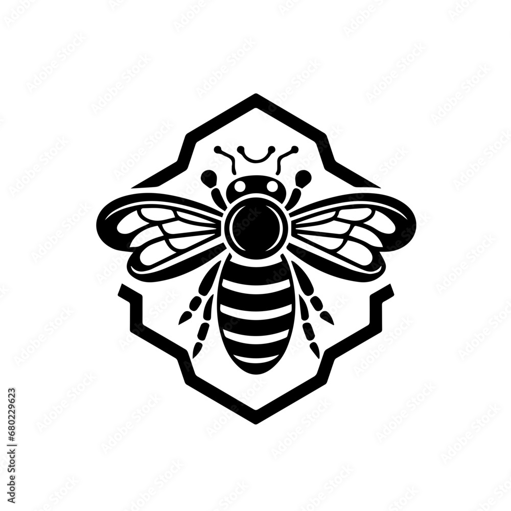 Artistic Bee Vector Illustration Artistic Bee Vector Illustration