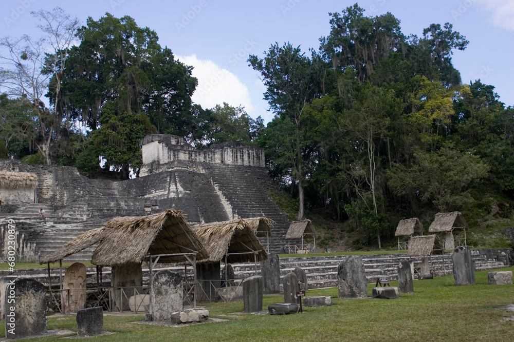 Guatemala Ruins of Tikal on a cloudy summer day Guatemala Ruins of Tikal on a cloudy summer day