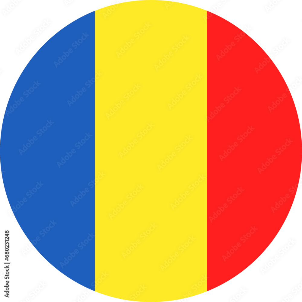 Fototapeta premium Romania flag Icon.