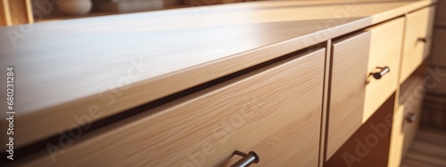 furniture interior design detail wooden drawer with fitting assemble interior builtin furniture closeup ideas concept