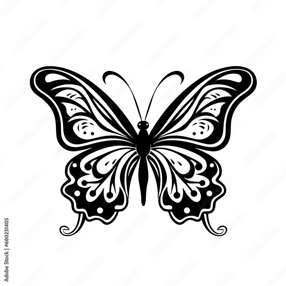 Delicate Butterfly Vector Illustration Delicate Butterfly Vector Illustration