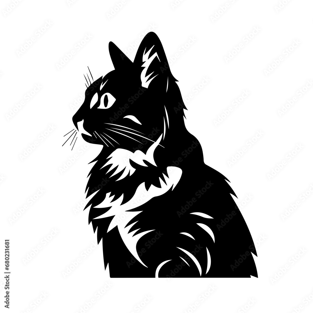 Graceful Cat Vector Illustration Graceful Cat Vector Illustration