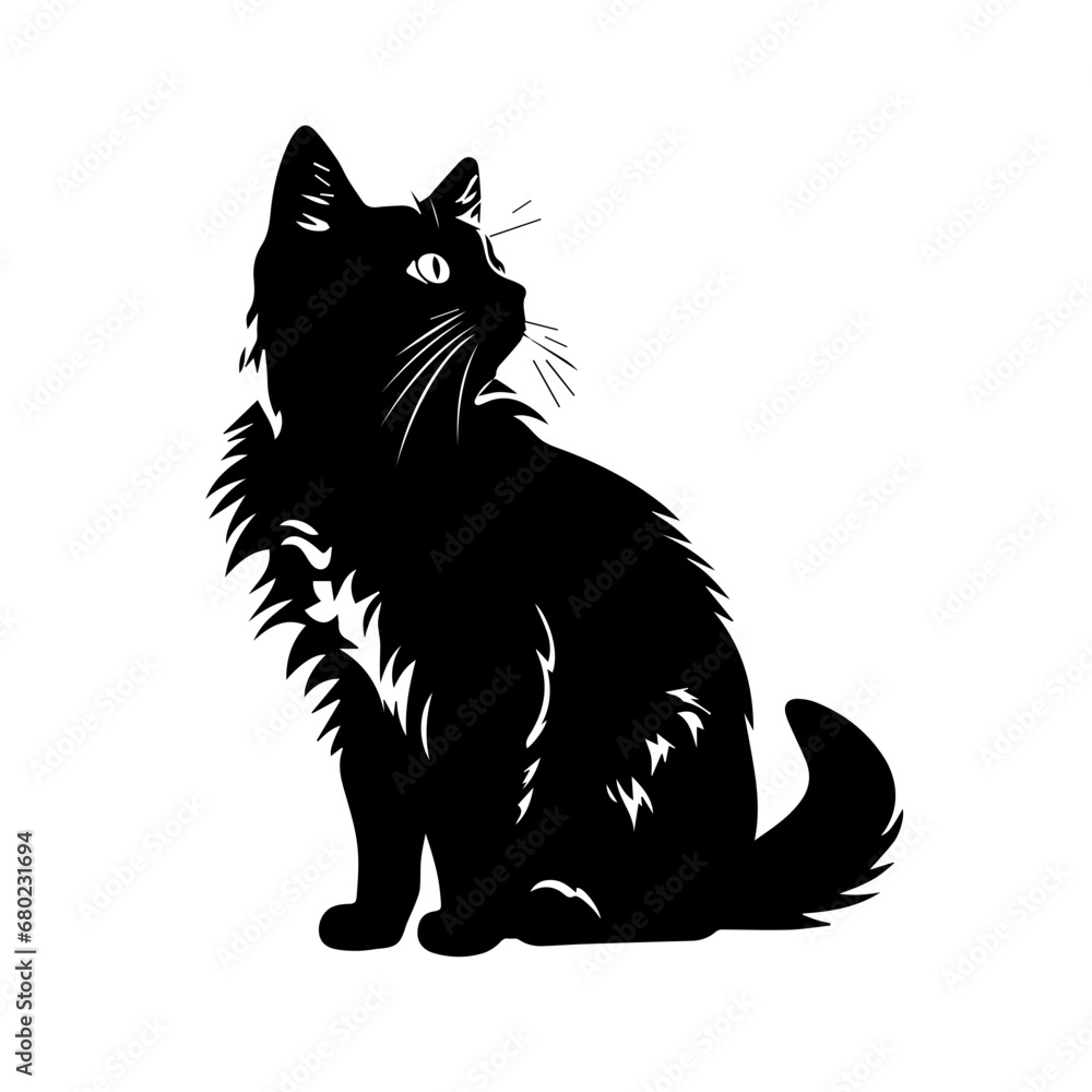 Graceful Cat Vector Illustration Graceful Cat Vector Illustration