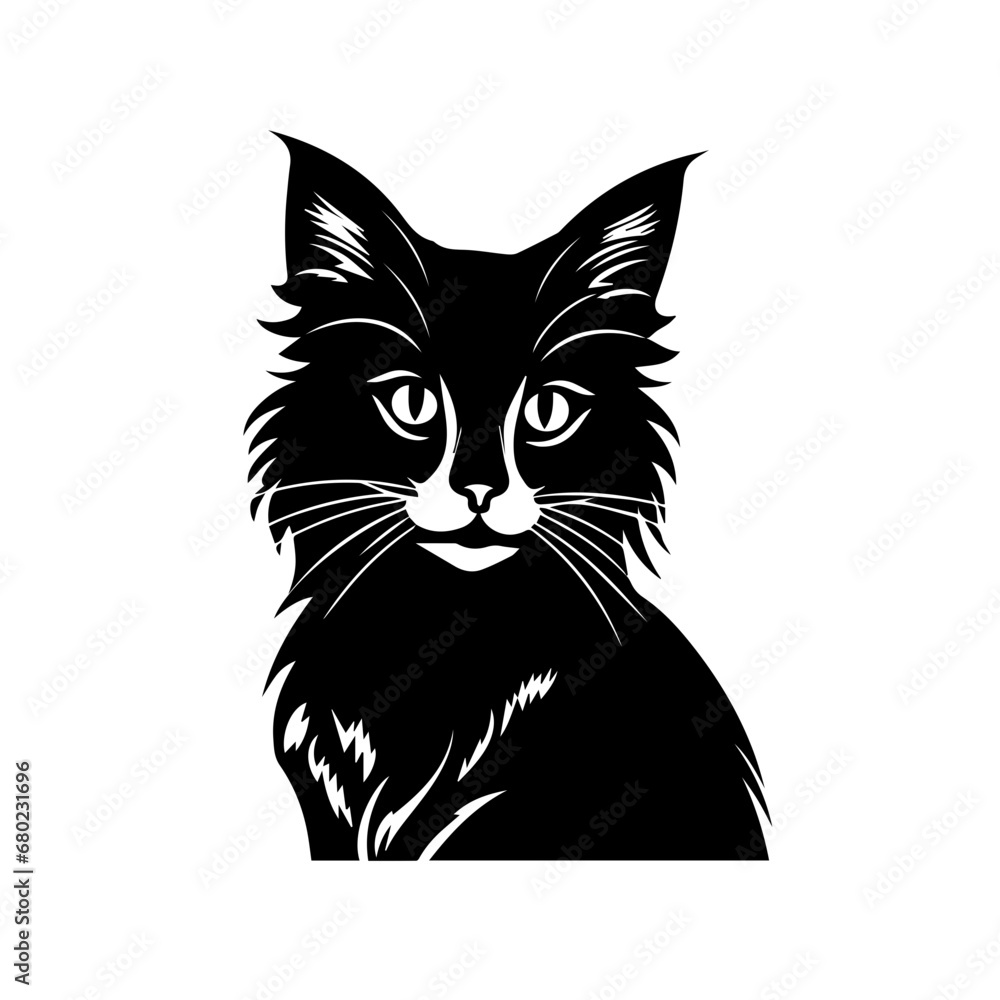 Graceful Cat Vector Illustration Graceful Cat Vector Illustration