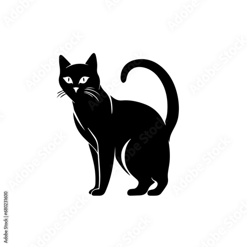 Graceful Cat Vector Illustration