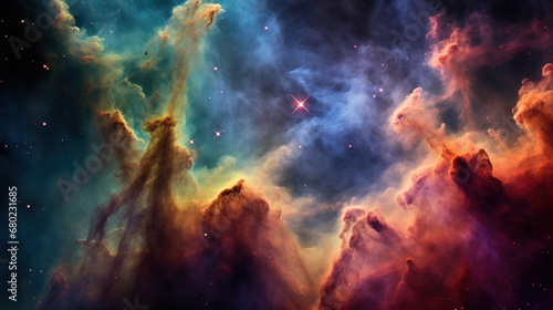 A Nebula in a Mesmerizing Display of Light and Color