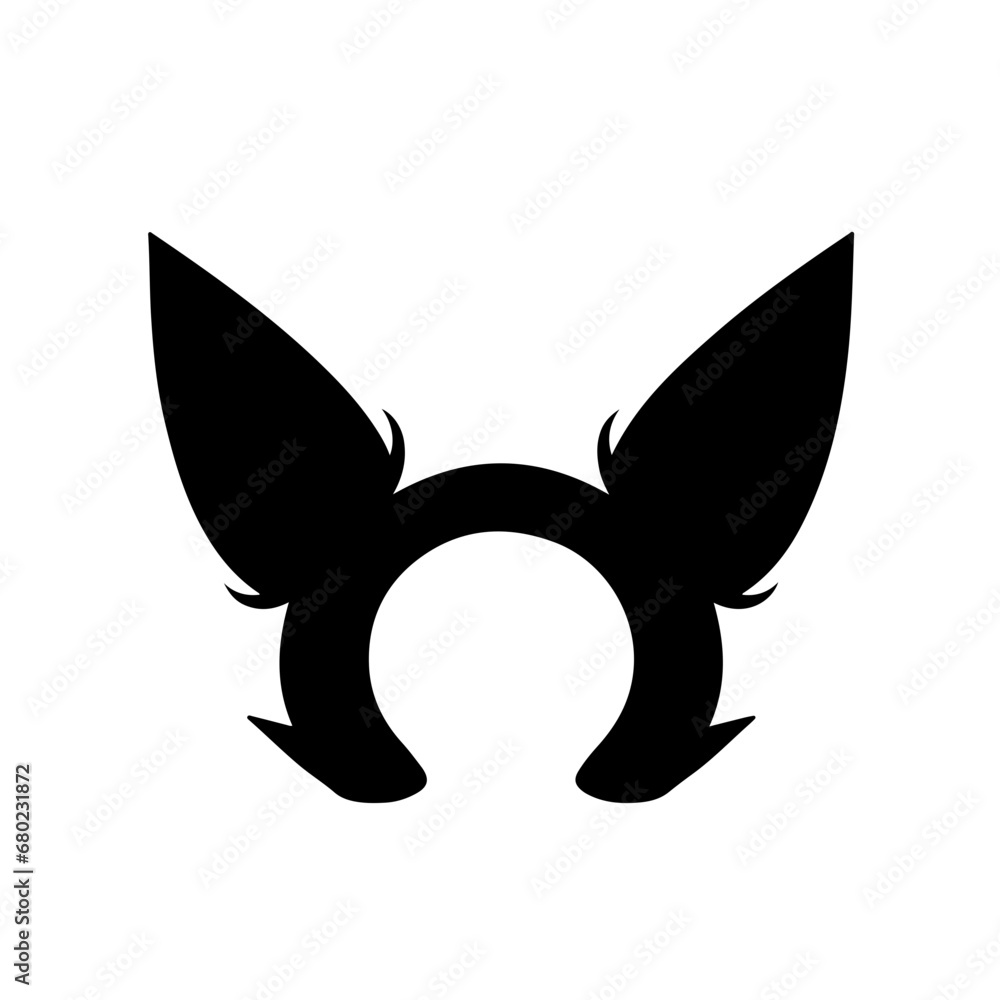 Whimsical Cat Ears Vector Illustration Whimsical Cat Ears Vector Illustration