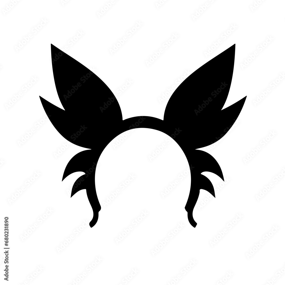 Whimsical Cat Ears Vector Illustration Whimsical Cat Ears Vector Illustration